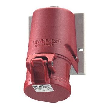 Mennekes CEE stopcontact schroefklem 4-polig 400V 6H 16A IP44 (27002)
