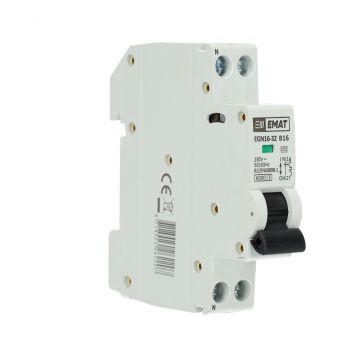 EMAT installatieautomaat 1-polig+nul 16A B-curve (85001004)