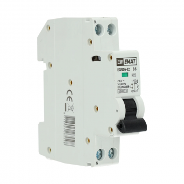 EMAT automaat 1-polig+nul 6A B-curve (85001000)