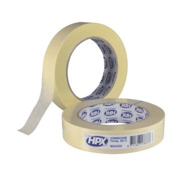 HPX afplaktape 19mmx50m crème (MA1950)