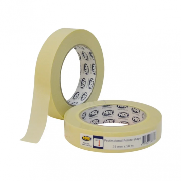 HPX afplaktape 25mm x 50 meter crème (MA2550)