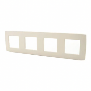Niko afdekplaat 4 horizontaal/verticaal - 71mm centerafstand - Original Cream (100-76400)