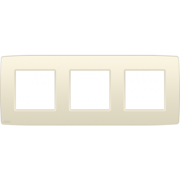 Niko afdekplaat 3 horizontaal/verticaal - 71mm centerafstand - Original Cream (100-76700)