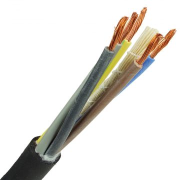 Neopreen kabel H07RNF 5x1.5 per meter