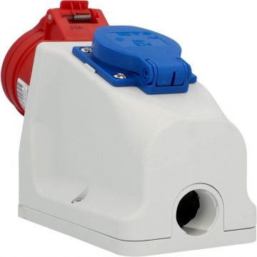 Kopp CEE combi-stopcontact 5-polig 400V 6h 16A IP44 (100400005)