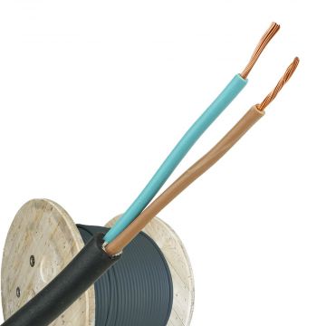 Neopreen kabel H07RNF 2x1mm per haspel 500 meter