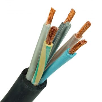 Neopreen kabel H07RNF 5x25mm2 per meter