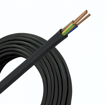 Helukabel VTMB (H05VV-F) kabel 3x1.5mm2 zwart per rol 100 meter