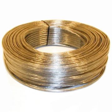 VMVL (H05VV-F) kabel 2x0.75mm2 afgeplat goud per rol 100 meter (16251)