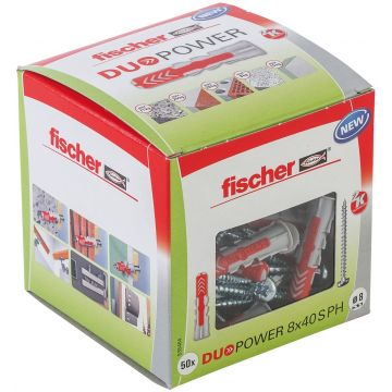Fischer duoPower plug 8x40mm - per 50 stuks (535464)