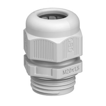 OBO wartel met trekontlasting M25 - zilvergrijs IP68 (V-TEC VM25 SGR)
