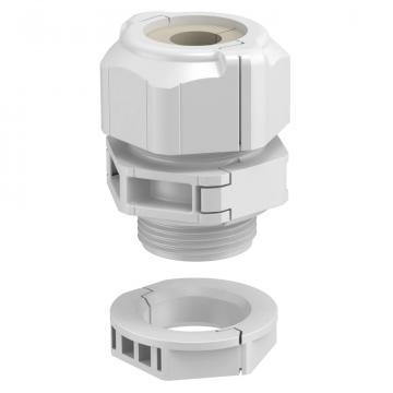 OBO deelbare wartel M20 met dichtring - lichtgrijs (V-TEC TB20 09-13)