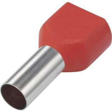 SOLAR twin adereindhuls geïsoleerd 2x1,0mm2 rood - per 100 stuks (1505163)