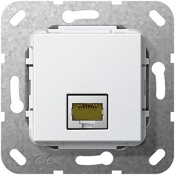 Gira basiselement RJ45 cat6A 10Gbit - zuiver wit (569503)