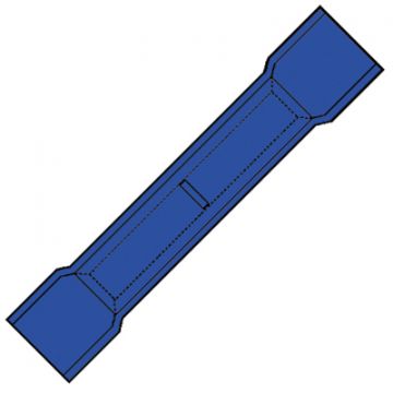 KLEMKO A-1645-SK - geïsoleerde stootverbinder voor 16 mm2 draad per 25 stuks