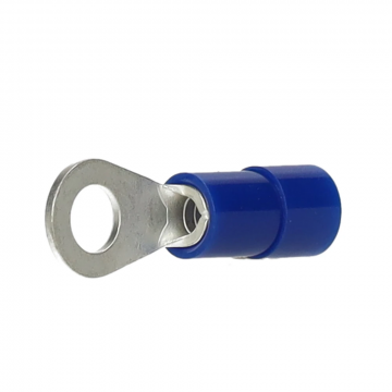 Intercable Q-serie DIN geïsoleerde kabelschoen ring recht 1,5-2,5 mm² M4 vertind - blauw per 100 stuks (ICIQ24)