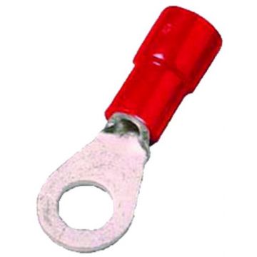 Intercable Q-serie DIN geïsoleerde kabelschoen ring recht 95 mm² M8 vertind - rood per 50 stuks (ICIQ958)