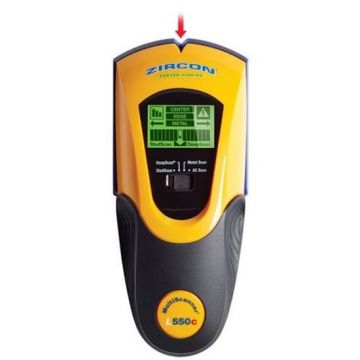 Zircon Zircon MultiScanner L550c OneStep multifunctionele leidingzoeker muurscanner met geavanceerd ColorTrip display (68720)
