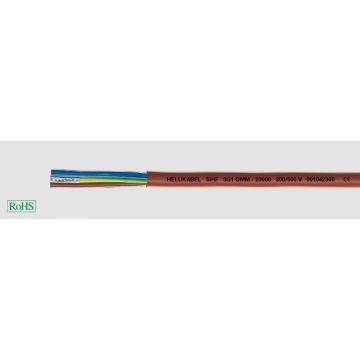 Helukabel SIHF siliconenkabel 3x2.5mm2 per haspel 500 meter