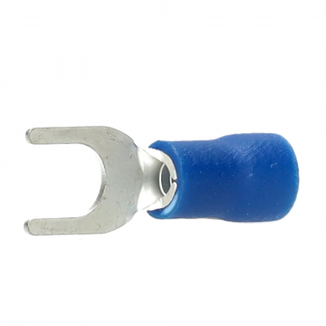 KLEMKO geïsoleerde vorkkabelschoen M3 voor 1,5-2,5 mm2 PVC - blauw per 100 stuks (100600)