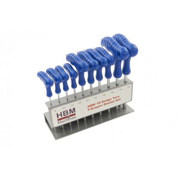 HBM 10-delige torx t-grepen sleutelset (9769)