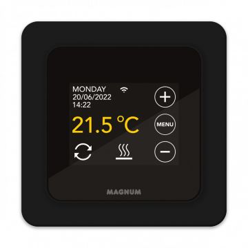 MAGNUM MRC WiFi slimme thermostaat incl. vloersensor - grafietzwart (825101)