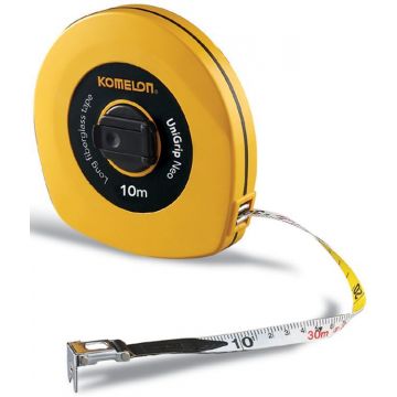 Komelon UniGrip Neo landmetermaat meetlint 20m 13mm glasfiberband gesloten behuizing (FUN20/E)