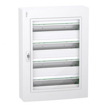 Schneider Electric prismaSeT lege zekeringkast 4-rijen 96 modules met transparante deur (LVSXM424)