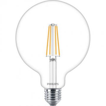 PHILIPS LED lamp filament rond E27 5.9W 806lm warm wit 3300K dimbaar (8719514347984)