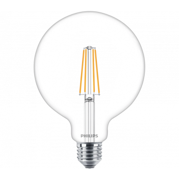 PHILIPS LED lamp filament rond E27 5.9W 806lm warm wit 3300K dimbaar (8719514347984)
