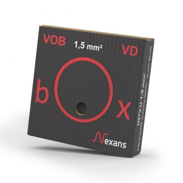 NEXANS VOB draad 1.5mm2 zwart rol 100 meter (10546241)