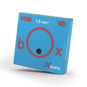 NEXANS VOB draad 1,5mm blauw rol 100 meter (10546310)