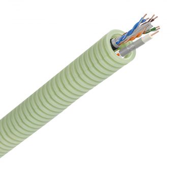 Green flex flexibele buis telenet TRI16 + data U/UTP CAT6 - 20mm per rol 100 meter (HFTRI6UTP6)