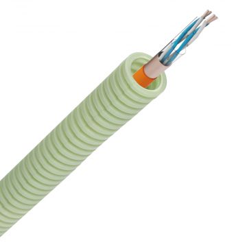 Green flex flexibele buis brandvrije telefoniekabel 1x4x0,9mm2 - 20mm per rol 100 meter (HFF3BV4X09)