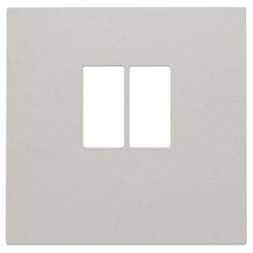 Niko centraalplaat voor enkelvoudige luidsprekeraansluiting - Original Light Grey (102-69801)