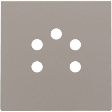 Niko centraalplaat voor 5-polige telefooncontactdoos - Intense Bronze (123-69001)