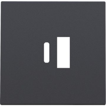 Niko centraalplaat voor USB A en C-lader - Intense Antraciet (122-68002)