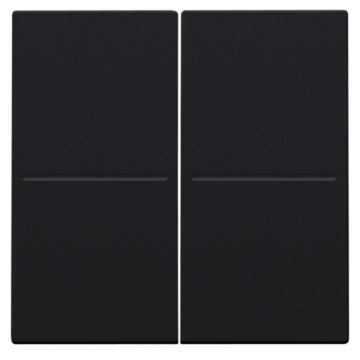 Niko afwerkingsset voor draadloze dimschakelaar kinetic (zowel EnOcean/Bluetooth/KNX) - Intense Matt Black (161-00060)