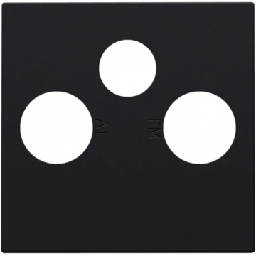 Niko centraalplaat coaxaansluitingen TV/FM/SAT (161-69551)