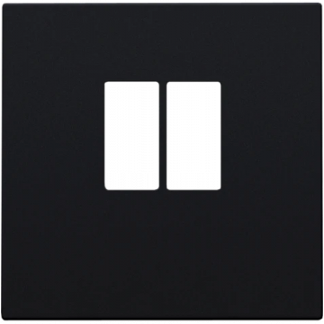 Niko centraalplaat luidsprekeraansluiting 1-voudig black coated (161-69801)