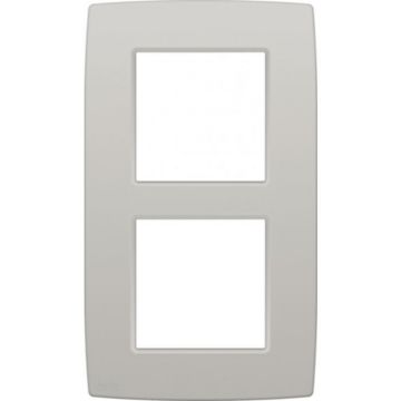 Niko tweevoudige afdekplaat 60mm centerafstand - Original Light Grey (102-76200)