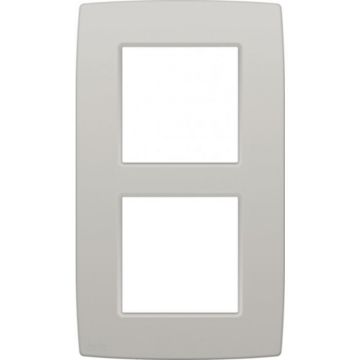 Niko tweevoudige afdekplaat 60mm centerafstand - Original Light Grey (102-76200)