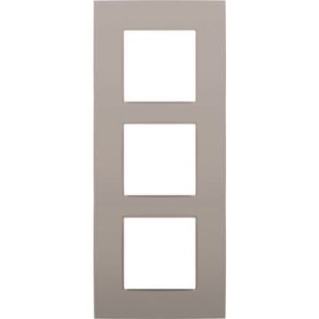 Niko drievoudige afdekplaat 60mm verticale centerafstand - Intense Bronze (123-76300)