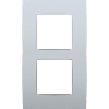 Niko tweevoudige afdekplaat 60mm centerafstand - Intense Sterling (121-76200)