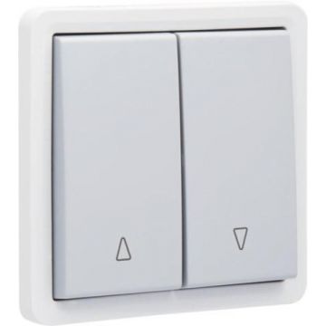 Niko Hydro waterdicht rolluikdrukknop 10A 250V met insteekklemmen (zonder opbouwbehuizing) - grijs (700-35915)