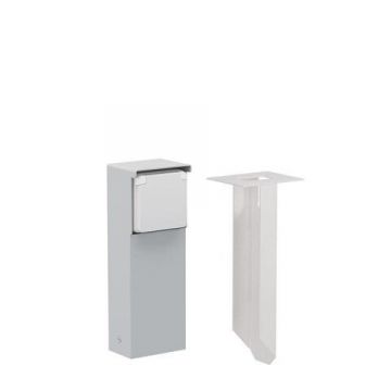 Niko Hydro waterdicht tuinpaal met grondpin met enkelvoudig stopcontact met penaarde 16A 250V met insteekklemmen - grijs (700-36615)