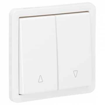 Niko Hydro waterdicht rolluikdrukknop met insteekklemmen zonder opbouwbehuizing - wit (701-35915)
