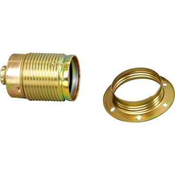 Kopp lamphouder E27 metaal met ring messing (212600003)