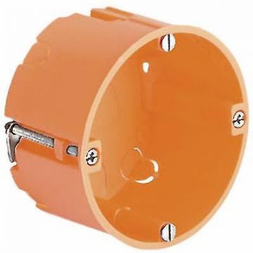 Helia hollewand plafond aansluitdoos voor dunne beplankingen voor spouw vanaf 41mm diameter 68mm - oranje (9068-04)