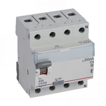 Legrand differentieelschakelaar TX³ 4-polig 40A 300mA Type A - 4 modules (411942)